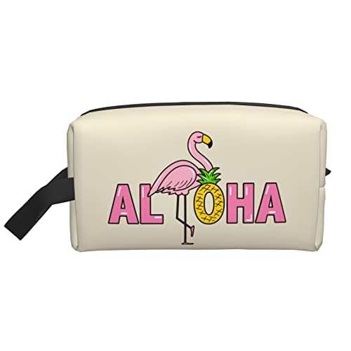 Flamingos and INES Beige Make-up-Tasche Reise-Toilettenartikel Make-up-Organizer Reise Große Kapazität Tragbare Reise-Kosmetiktaschen für Frauen Mädchen von DJNGN