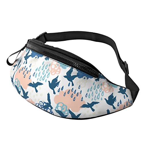 Flying Birds In Navian Style Crossbody Bag Runner Small Hip Pouch Bum Bag Running Waistpack Bumbag Beltbag Sport Slim Modisch Zum Joggen Wandern Frau von DJNGN