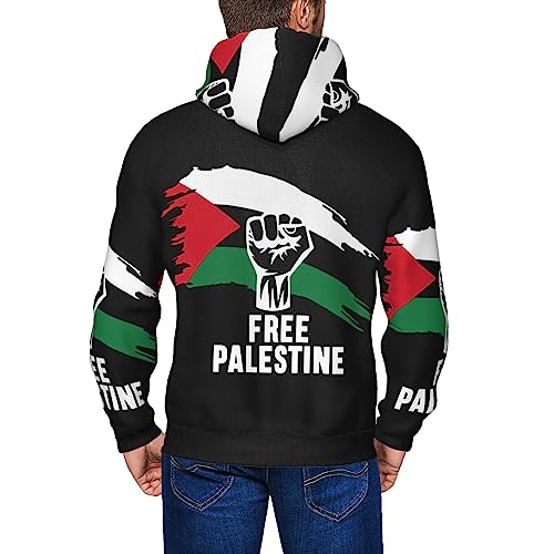 Free Palestine Hoodies Herren Damen Strickjacken Kapuzenpullover mit durchgehendem Reißverschluss von DJNGN
