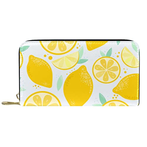 DJNGN Geldbörse Leder Leder Reißverschluss Lange Geldbörse Lavendel von DJNGN