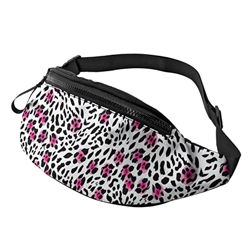 Glam Leopard Bauchtasche für Männer und Frauen, Verstellbarer Gürtel, Hüfttasche, Mode, Hüfttasche, für Outdoor, Laufen, Training, Reisen, Wandern von DJNGN