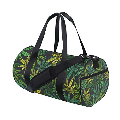 GreenLeafPlant Gym Duffel Bag Canvas Reise Weekender Gepäck Handtasche für Männer Frauen Sport und Übernachtung von DJNGN