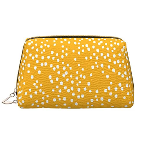 Große Kosmetiktasche, Reise-Kosmetik-Organizer, Leder, tragbar, wasserdicht, mit Reißverschluss, Make-up-Tasche für Frauen und Teenager-Mädchen, Daisy von DJNGN