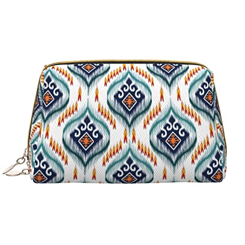 Große Kosmetiktasche, Reise-Kosmetik-Organizer, Leder, tragbar, wasserdicht, mit Reißverschluss, Make-up-Tasche für Damen und Teenager-Mädchen, Bohème-Stil von DJNGN