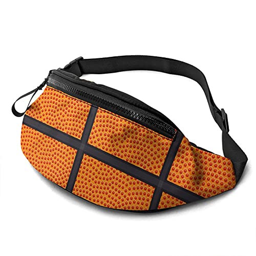 Gürteltasche für Männer Frauen, Basketball Ball Leder Hüfttasche Tasche mit Gürtel Verstellbare Umhängetasche Crossbody Umhängetasche Brusttasche für Reisen Wandern Radfahren Laufen von DJNGN