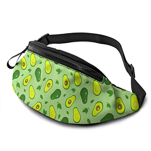 Gürteltasche für Männer und Frauen, Avocado-Hüfttasche mit Gürtel, verstellbare Schultertasche, Umhängetasche, Brusttasche für Reisen, Wandern, Radfahren, Laufen von DJNGN