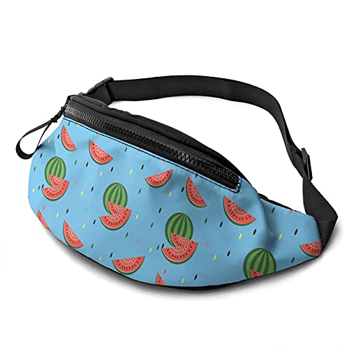 Gürteltasche für Männer und Frauen, Wassermelonen-Hüfttasche mit Gürtel, verstellbare Umhängetasche, Umhängetasche, Brusttasche für Reisen, Wandern, Radfahren, Laufen von DJNGN