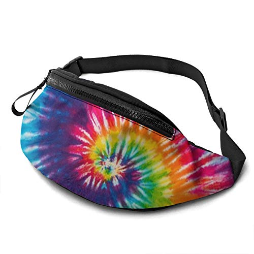 Gürteltasche für Männer und Frauen, abstraktes Swirl-Design, Tie-Dye-Hüfttasche mit Gürtel, verstellbare Sling-Tasche, Crossbody-Umhängetasche, Brusttasche für Reisen, Wandern, Radfahren, Laufen von DJNGN
