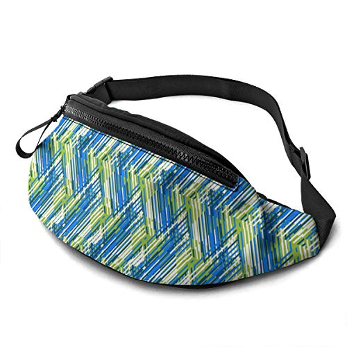 Gürteltasche für Männer und Frauen, geometrische Linien und Zickzack-Hüfttasche mit Gürtel, verstellbare Schultertasche, Umhängetasche, Brusttasche für Reisen, Wandern, Radfahren, Laufen Gürteltasche für Männer und Frauen, geometrische Linien und Zickzack-Hüfttasche mit Gürtel, verstellbare Schultertasche, Umhängetasche, Brusttasche für Reisen, Wandern, Radfahren, Laufen von DJNGN