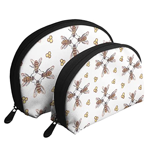 Honeybees Bee Art Insekten-Kosmetiktasche, Reise-Clutch-Tasche für Frauen und Mädchen von DJNGN