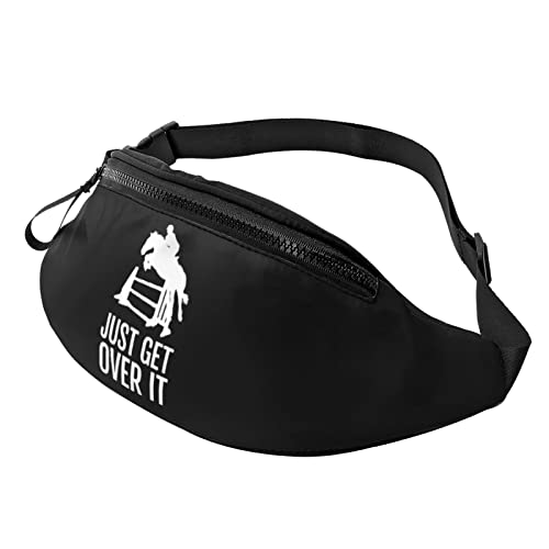 Horse Horseback Just Get Over It Lässige Bauchtasche Herren und Damen Freizeit Sport Gürteltasche Sporttag Übungsgeschenk von DJNGN