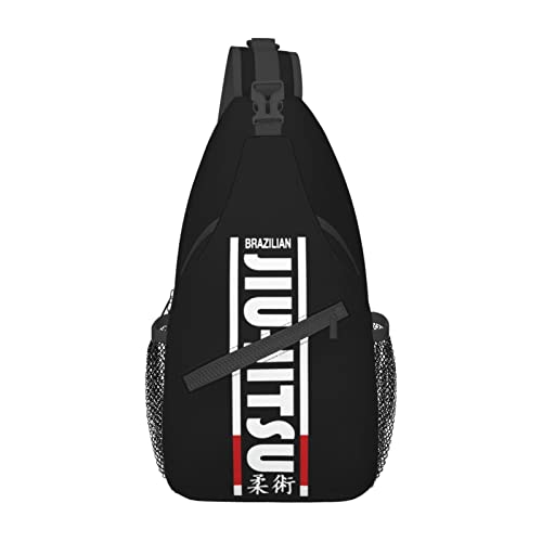 Jiu Jitsu Line Sling-Rucksack, Reise-Crossbody, lässig, Brust-Umhängetasche, modische Gürteltasche von DJNGN