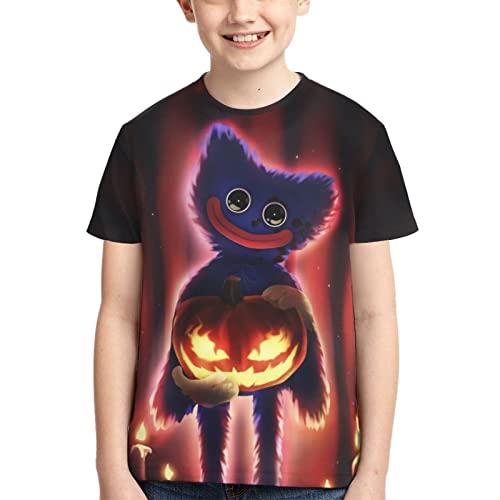 Jungen und Mädchen T-Shirt für Poppy Playtime 3D-gedruckte Kurzarm-Mode-Neuheit T-Shirts Tops von DJNGN