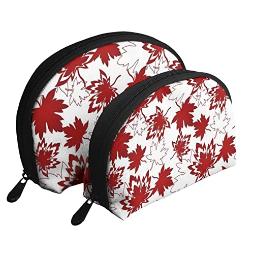 Kanada-Ahorn-Kosmetiktasche, Reise-Clutch-Tasche für Frauen und Mädchen von DJNGN