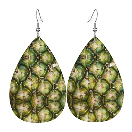 Kiefer Batik Muster Leder Ohrringe für Frauen baumeln Ohrring Tropfen Anhänger mit Haken Geschenke für Erwachsene Mädchen von DJNGN