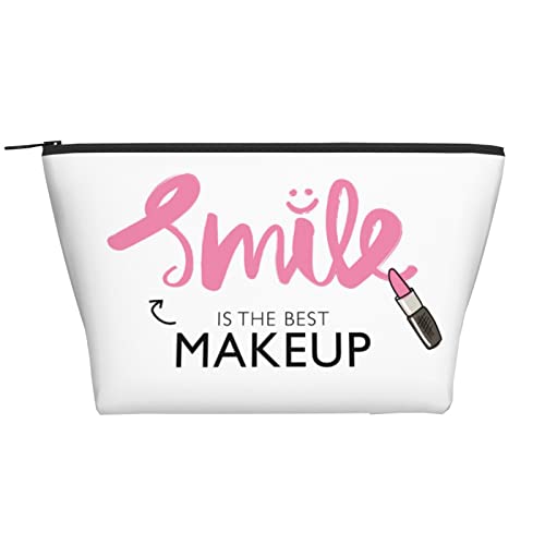 Kleine Make-up-Tasche für Frauen, Teenager und Mädchen, kleine Kosmetiktasche, Kulturbeutel für Reisen, süße Tasche, Make-up-Tasche, Zubehör-Organizer, Lippenstift-Muster von DJNGN