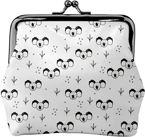 Koala-Bären-Muster, Damen-Ledergeldbörse, Kleingeldbeutel mit Kiss-Lock-Verschluss, Schnallen-Geldbörse für Mädchen-Geschenk Koala-Bären-Muster, Damen-Ledergeldbörse, Kleingeldbeutel mit Kiss-Lock-Verschluss, Schnallen-Geldbörse für Mädchen-Geschenk von DJNGN