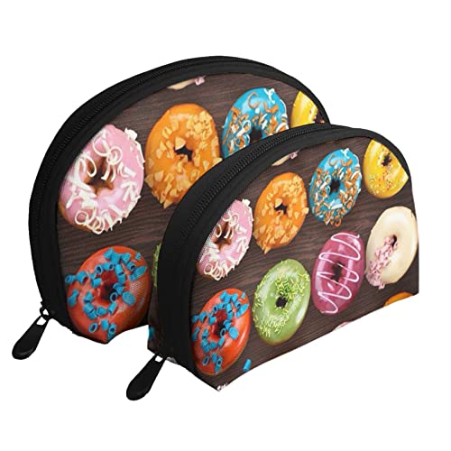 Köstliche Donut-Kosmetiktasche mit vielen Farben, Reise-Clutch-Tasche für Frauen und Mädchen von DJNGN