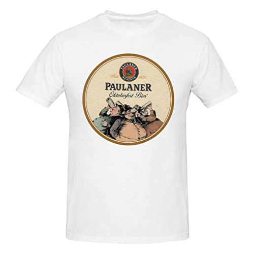 Kompatibel mit Paulaner 3D-gedruckten Herren-T-Shirts, lässigen Sommer-Top-T-Shirts, Unisex-T-Shirts, Rundhalsausschnitt, Kurzarm-T-Shirts für Männer und Frauen, Streetwear von DJNGN