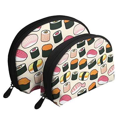 Kriegsschiff-Sushi-Kosmetiktasche, Reise-Clutch-Tasche für Frauen und Mädchen von DJNGN