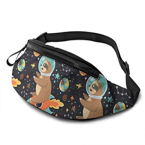 Laufgürtel Gürteltasche für Damen Herren Faultier Mode Hüfttasche Verstellbare Gürteltasche für Reisen Wandern Wandern Sport von DJNGN