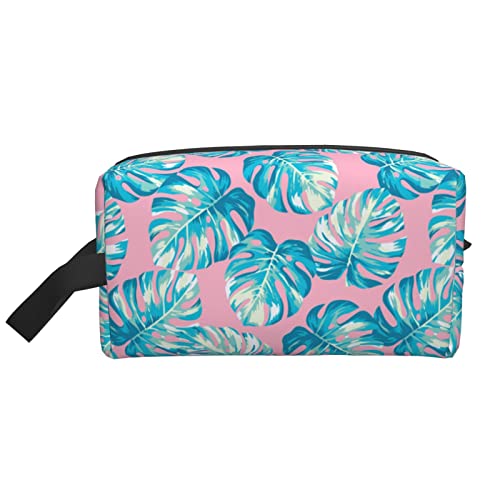 Make-up-Tasche Tropical Turtleback Leaf 1 Reise-Toilettenartikel Make-up-Organizer Reise Große Kapazität Tragbare Reise-Kosmetiktaschen für Frauen Mädchen von DJNGN