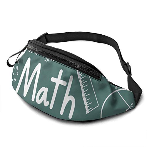 Mathe-Mathematik-Fanny-Pack-Gürteltasche für Damen und Herren, lässige Gürteltasche, Crossbody-Gürteltasche mit verstellbarem Riemen für Laufen im Freien, Wandern von DJNGN