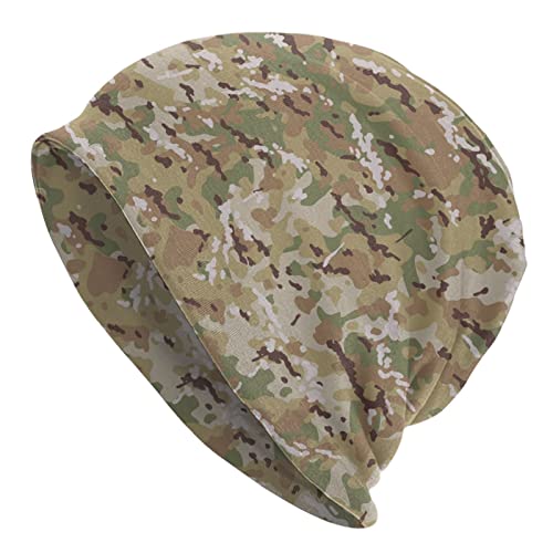Multicam Style Camouflage Beanie Mützen Winter Daily Hedging Cap Weiche stilvolle Strickmützen für Damen Herren von DJNGN