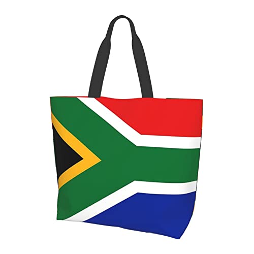 Niedliche Einkaufstasche mit Flagge, groß, für Damen, lässig, Umhängetasche, Handtasche, wiederverwendbar, patriotische Einkaufstasche von DJNGN
