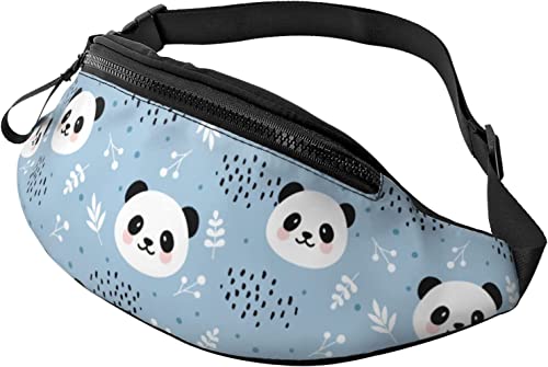 Niedlicher Panda Lässige Gürteltasche für Männer und Frauen, Verstellbarer Gürtel, Gürteltasche für Reisen, Wandern, Radfahren, Laufen, Festival, Rave von DJNGN