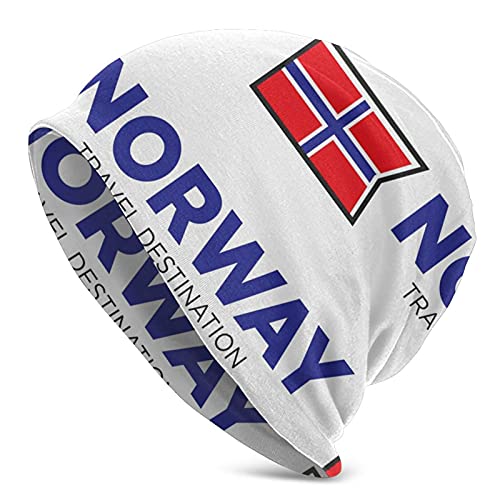Norwegen Reiseziel dünne Strickmützen Herren Damen Mützen gestrickte Hedging Caps von DJNGN