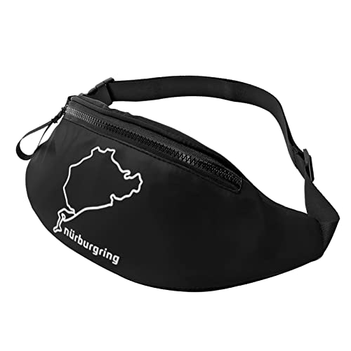 Nürburgring Gürteltasche Herren und Damen Verstellbare Reise Brusttasche Outdoor Laufen Gürteltasche von DJNGN