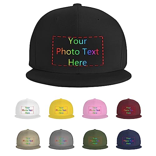 Personalisierte Baseballmütze für Männer Frauen, Personalisierte Mütze Trucker Hüte Benutzerdefinierte Dad Hüte Hip Pop Cap Ballhut Personalisierte Einstellbare Denim Casquette Hut Baseballmütze von DJNGN