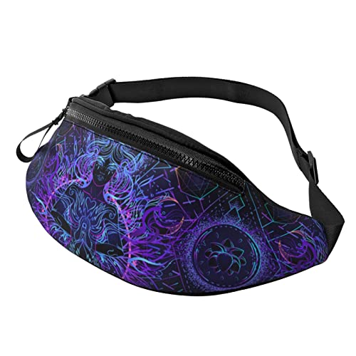 Psychedelic Magic Girl Umhängetasche Läufer Kleine Hüfttasche Bauchtasche Laufen Hüfttasche Bauchtasche Gürteltasche Sport Schlank Modisch Zum Joggen Wandern Frau von DJNGN