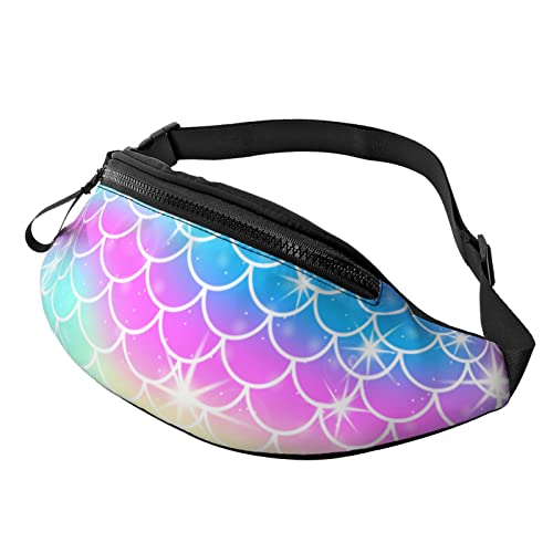 Rainbow Scales Crossbody Bag Runner Small Hip Pouch Bum Bag Running Waistpack Bumbag Beltbag Sport Slim Modisch Für Joggen Wandern Frau von DJNGN