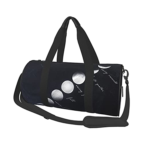 Reisetaschen mit Mondphasen und Mondzyklus, für Fitnessstudio und Sport, große Reisetasche, Übernachtungs- und Wochenendtaschen für Männer und Frauen von DJNGN