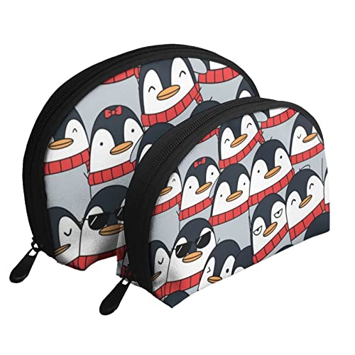 Roter Schal Pinguin Kosmetiktasche, Reise-Clutch-Tasche für Frauen und Mädchen Roter Schal Pinguin Kosmetiktasche, Reise-Clutch-Tasche für Frauen und Mädchen von DJNGN