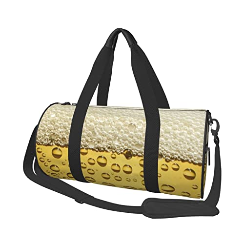 Runde Reisetasche, Bier-Bubble-Sporttasche für Herren und Damen, Seesack, Sporttasche von DJNGN