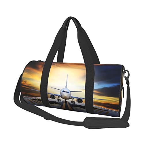 Runde Reisetasche, Rucksack, Flugzeug, Sporttasche für Herren und Damen, Seesack, Sporttasche von DJNGN