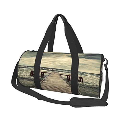 Runde Reisetasche, Sporttasche für Männer und Frauen, Sporttasche von DJNGN