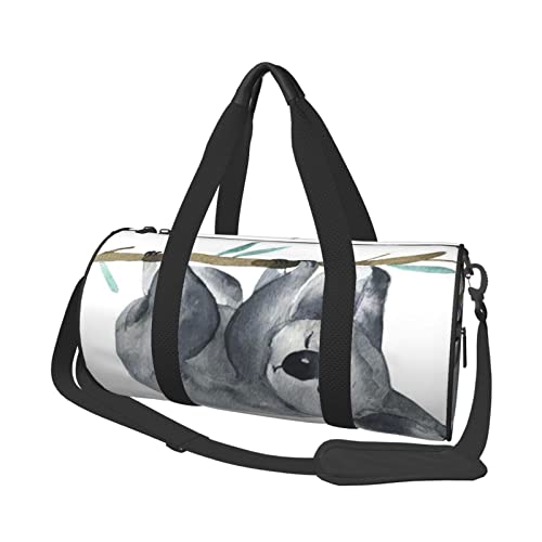 Runde Reisetasche, lustige Koalas, Sporttasche für Männer und Frauen, Seesack, Sporttasche von DJNGN