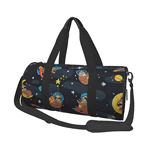 Runde Reisetasche mit niedlichen Baby-Faultieren, Schlaf-Sporttasche für Männer und Frauen, Seesack, Sporttasche von DJNGN