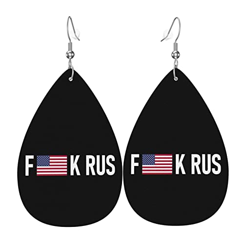 Russland Leder Ohrringe für Frauen baumeln Ohrring Tropfen Anhänger mit Haken Geschenke für Erwachsene Mädchen von DJNGN