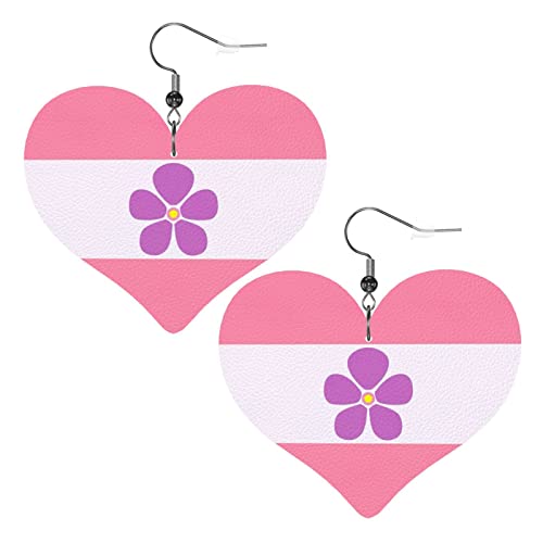 Sapphic Pride Lederohrringe für Frauen, baumelnder Ohrring, Tropfenanhänger mit Haken, Geschenke für erwachsene Mädchen Sapphic Pride Lederohrringe für Frauen, baumelnder Ohrring, Tropfenanhänger mit Haken, Geschenke für erwachsene Mädchen von DJNGN
