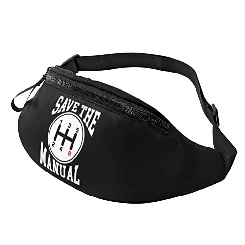 Save The Manual Gürteltasche Herren und Damen Verstellbare Reisebrusttasche Outdoor-Laufgürteltasche von DJNGN