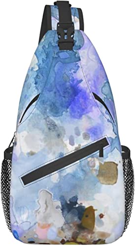 Schultertasche, Aquarell-Rendering-Druck, Umhängetasche für lässige Damen und Herren von DJNGN