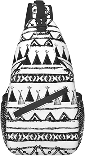 Schultertasche, Umhängetasche mit Indianer-Musterdruck, für lässige Schulter-Damen und Männer von DJNGN