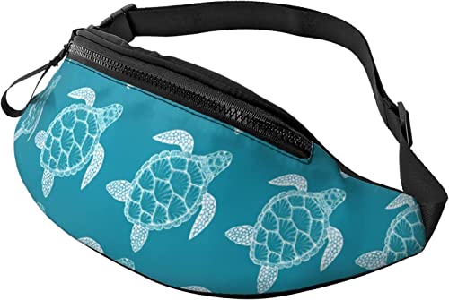 Sea Turtle Lässige Gürteltasche für Männer und Frauen, Verstellbarer Gürtel, Gürteltasche für Reisen, Wandern, Radfahren, Laufen, Festival, Rave von DJNGN