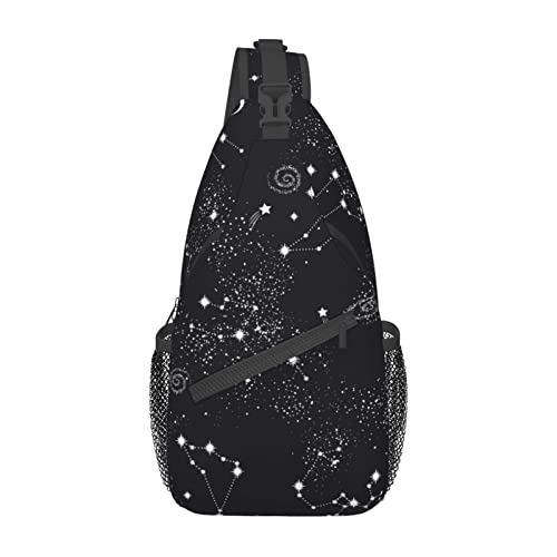 Space Planet Umhängetasche, Brusttasche, Tagesrucksack, Umhängetasche für Reisen, Sport, Laufen, Wandern von DJNGN