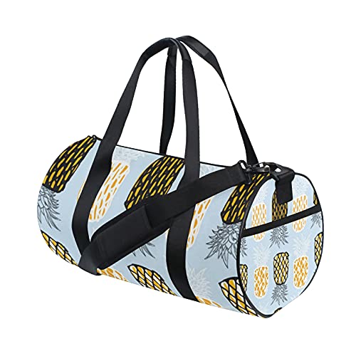 Sporttasche, Sporttasche, Wochenendtasche, Tragetasche, Kiefernholz, tropisches Blau, Reise-Workout-Tasche, Schulterrucksack für Damen und Herren von DJNGN